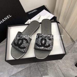 CHANEL MULES GREY G39778 - Image 8