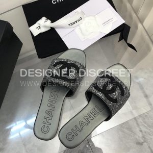 CHANEL MULES GREY G39778 - Image 9
