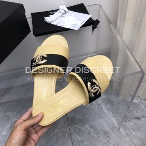 CHANEL MULES YELLOW G39954 - Image 3