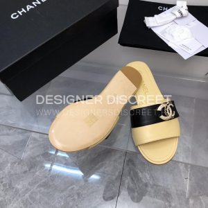 CHANEL MULES YELLOW G39954 - Image 5