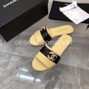 CHANEL MULES YELLOW G39954 - Image 6