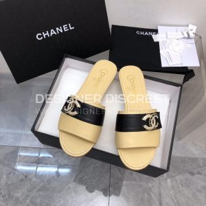 CHANEL MULES YELLOW G39954 - Image 7