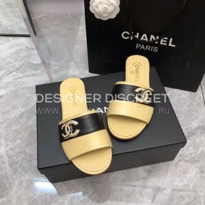 CHANEL MULES YELLOW G39954 - Image 9