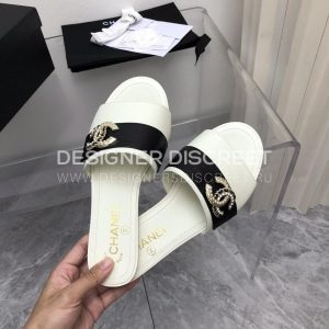 CHANEL MULES WHITE G39954 - Image 7