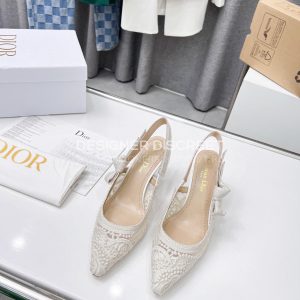 DIOR J'ADIOR SLINGBACK PUMP WHITE KDP944MCM - Image 7