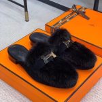 HERMES H MULE BLACK H212295Z