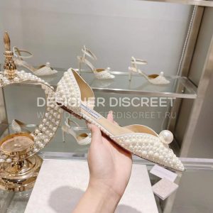JIMMY CHOO SACORA 100 WHITE SACORA100WOZ - Image 5