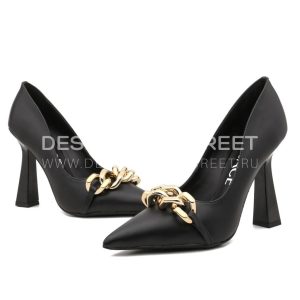 VERSACE LA MEDUSA SLING-BACK PUMPS BLACK 1001207 - Image 5